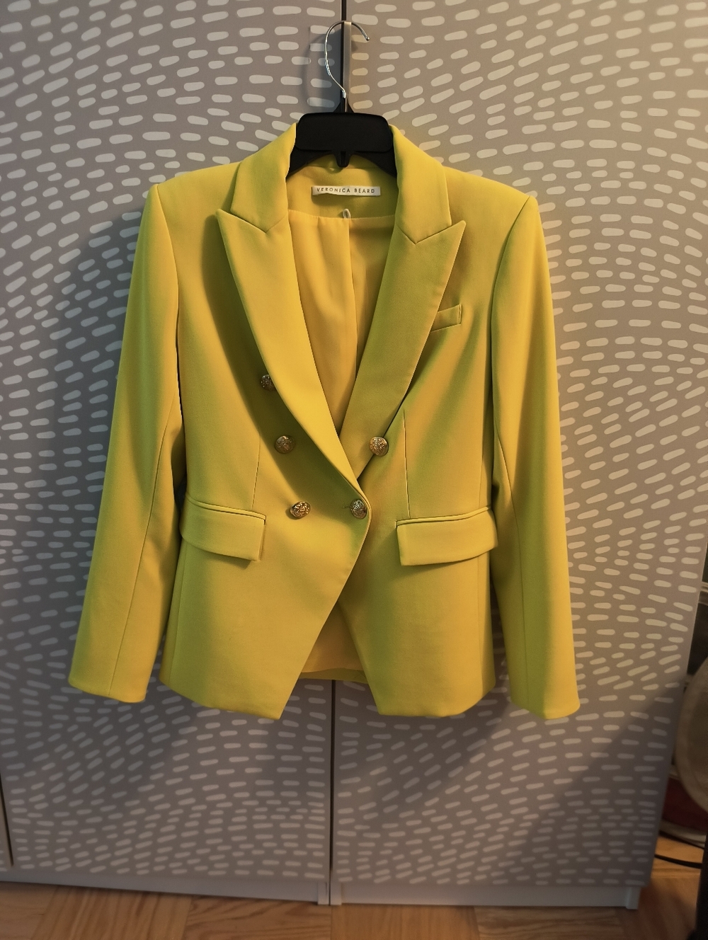 Veronica Beard Miller Jacket In Chartreuse No Size Tag SAMPLE Sz 6 - Picture 8 of 11